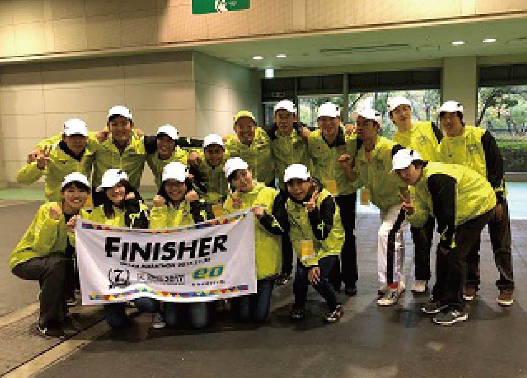 大阪マラソンの記念撮影